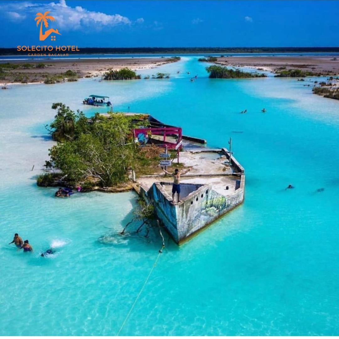 Hotel Apartaments Solecito Bacalar - Free Bikes & Paddle Eksteriør billede